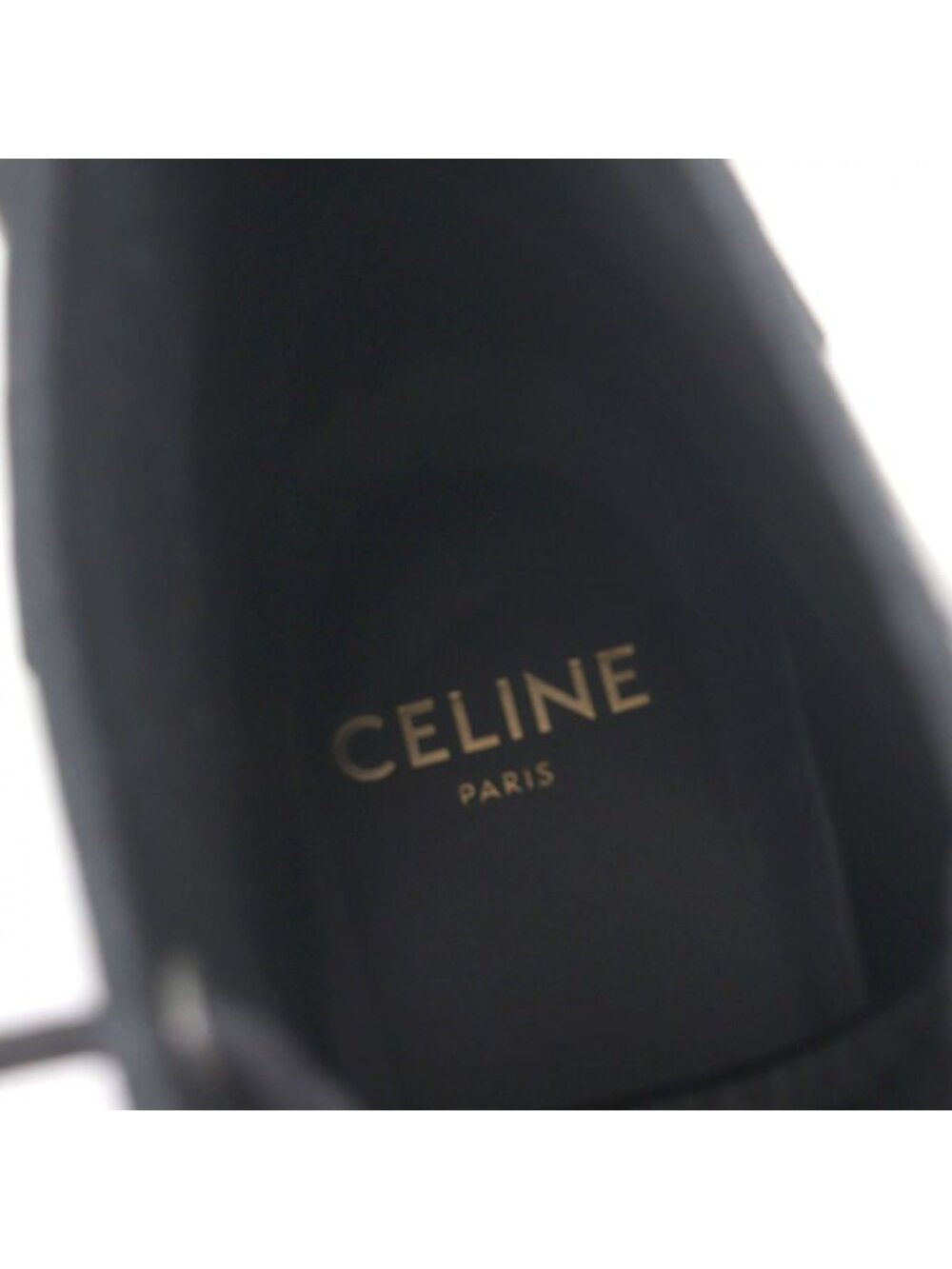 Celine Bulky Leather Hedi Slimane Era Logo Studs Lace Up Short Boots Black 42 - Picture 10 of 10